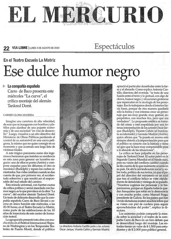 el mercurio curva